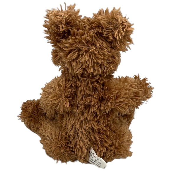 Small Fluffy Tan Brown Jointed Teddy Bear 7 in Plush Stuffed Animal Retro - Picture 3 of 8
